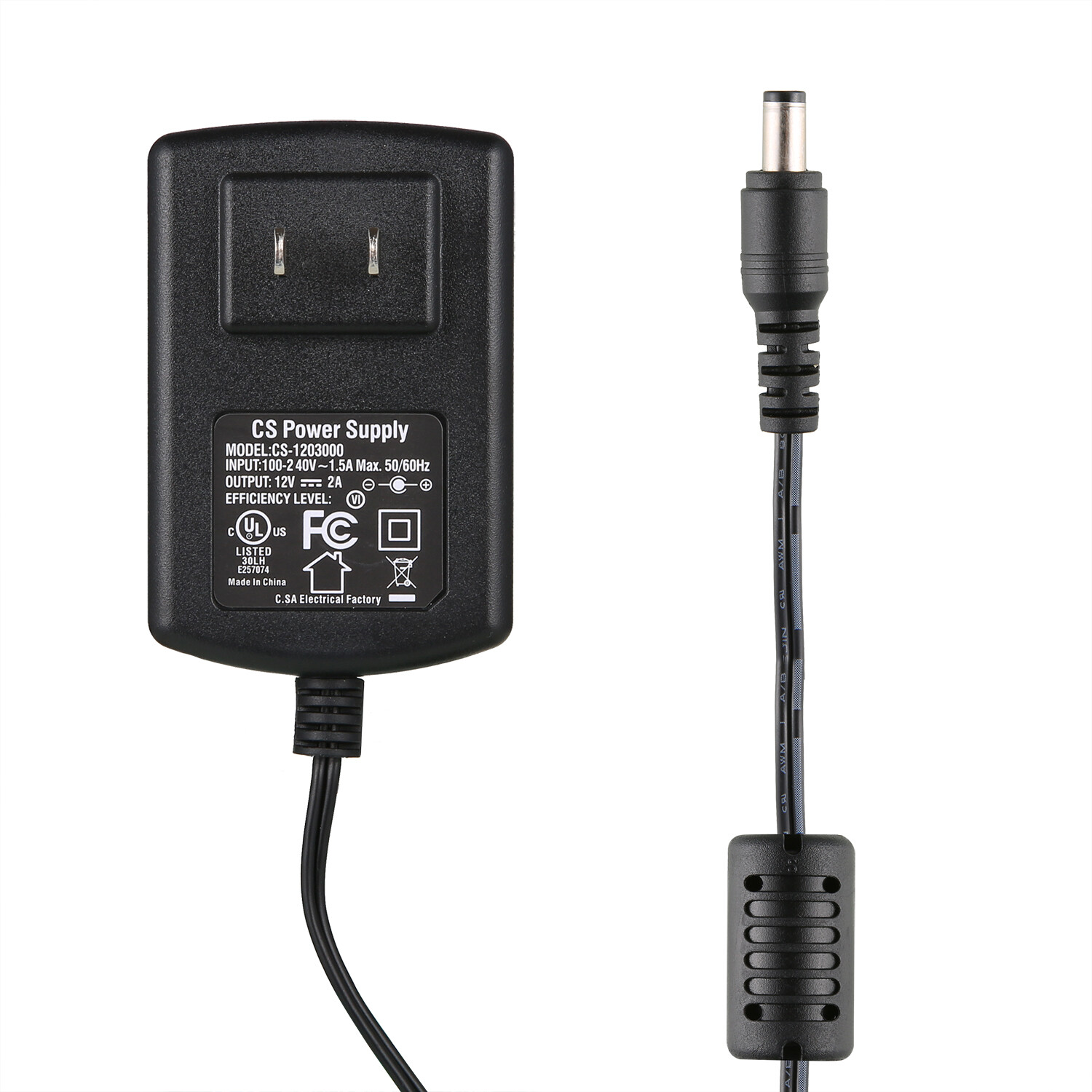 ANNKE 12V 2A Power Supply AC DC Adapter Cable for Home Security CCTV DVR System