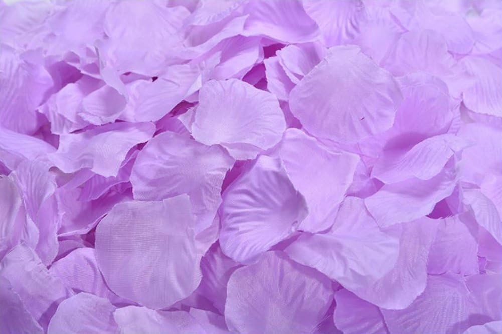 Artificial Light Purple Rose Petals (1000 PCS) for Wedding and Party Accents