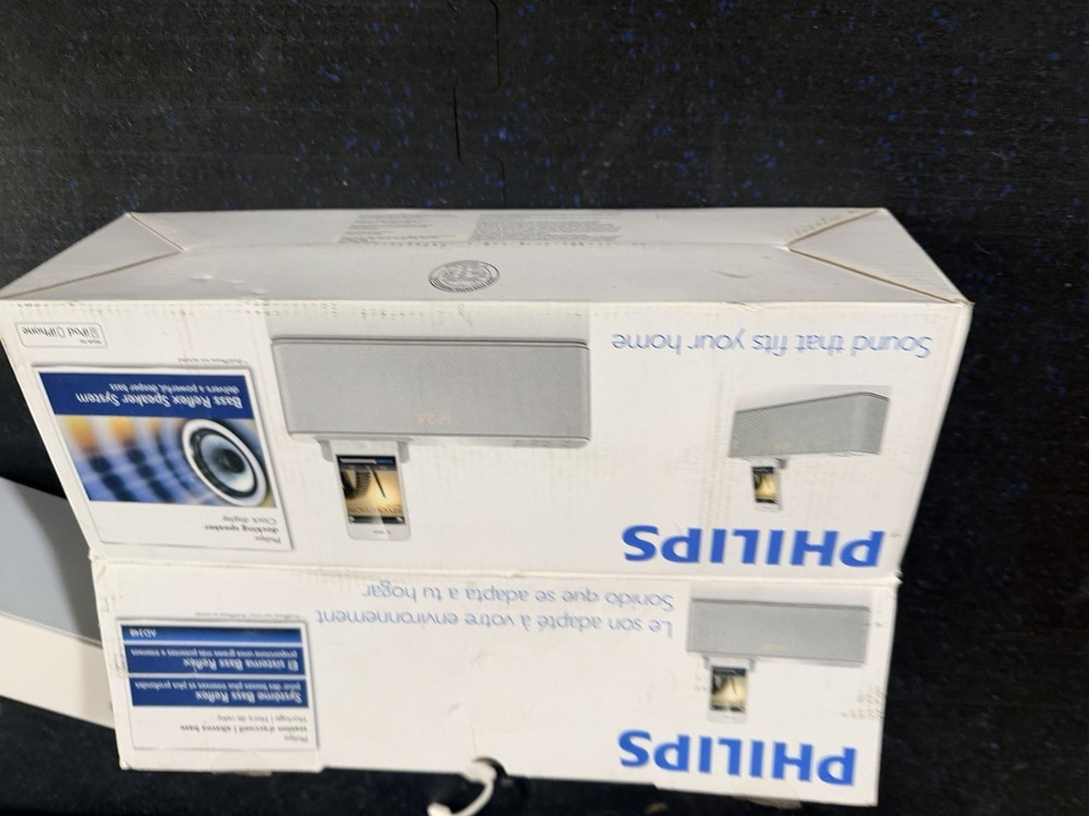 Phillips Docking Speaker Clock Display Alarm Clock