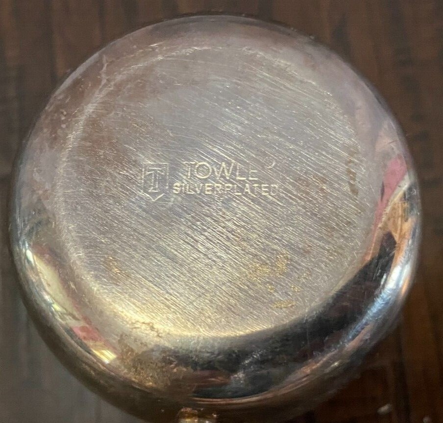 Vintage Towle Grand Duchess Silverplated Mug Punch Cup Handle Silver Plated Baby