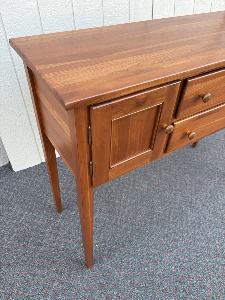67224 Solid Cherrry Hepplewhite Sideboard Buffet Cabinet
