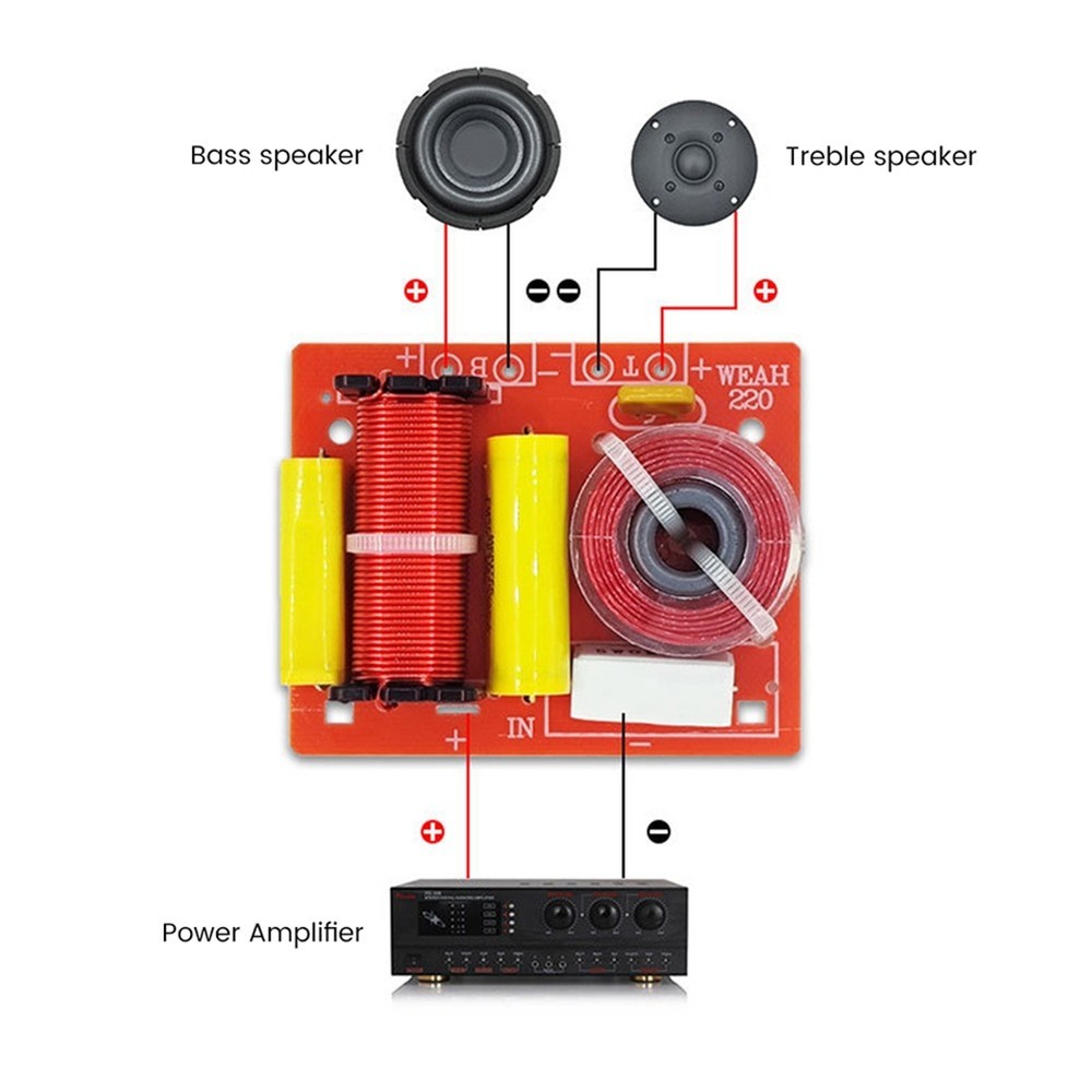 Speaker 2 Way Audio Board Frequency Divider Treble 2 Unit Crossover9123