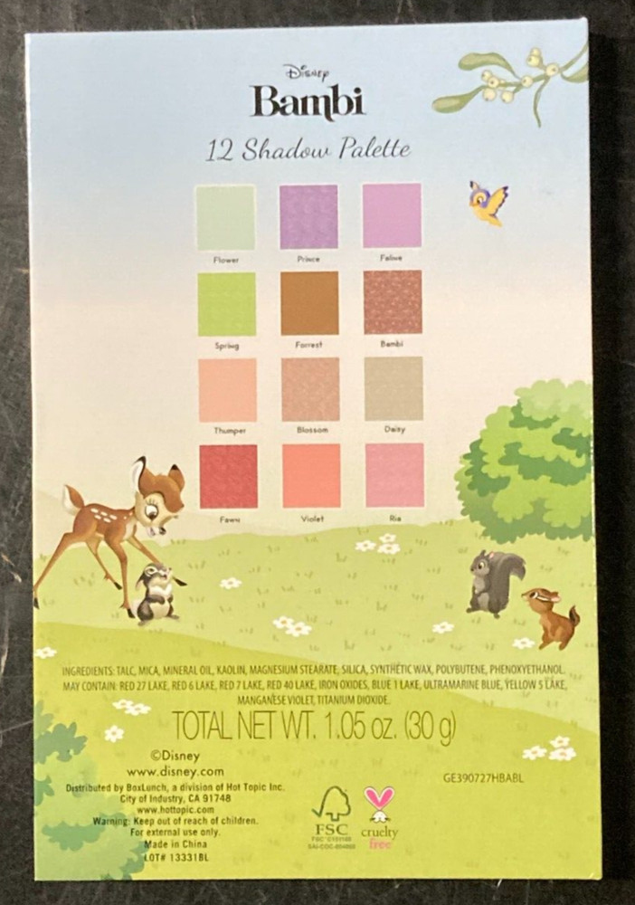DISNEY'S BAMBI SPRINGTIME EYESHADOW PALETTE