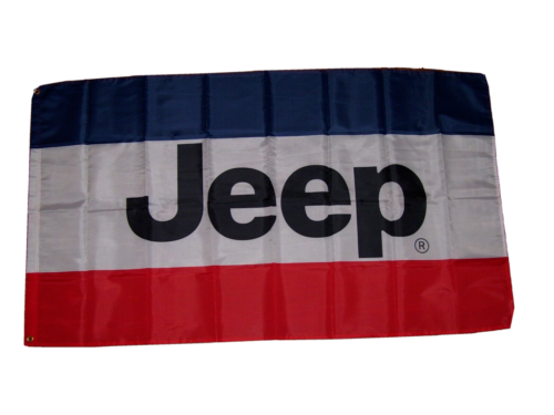 JEEP 3'X5' FLAG BANNER CHRYSLER DODGE AMC MAN CAVE MOPAR GARAGE FAST SHIPPING