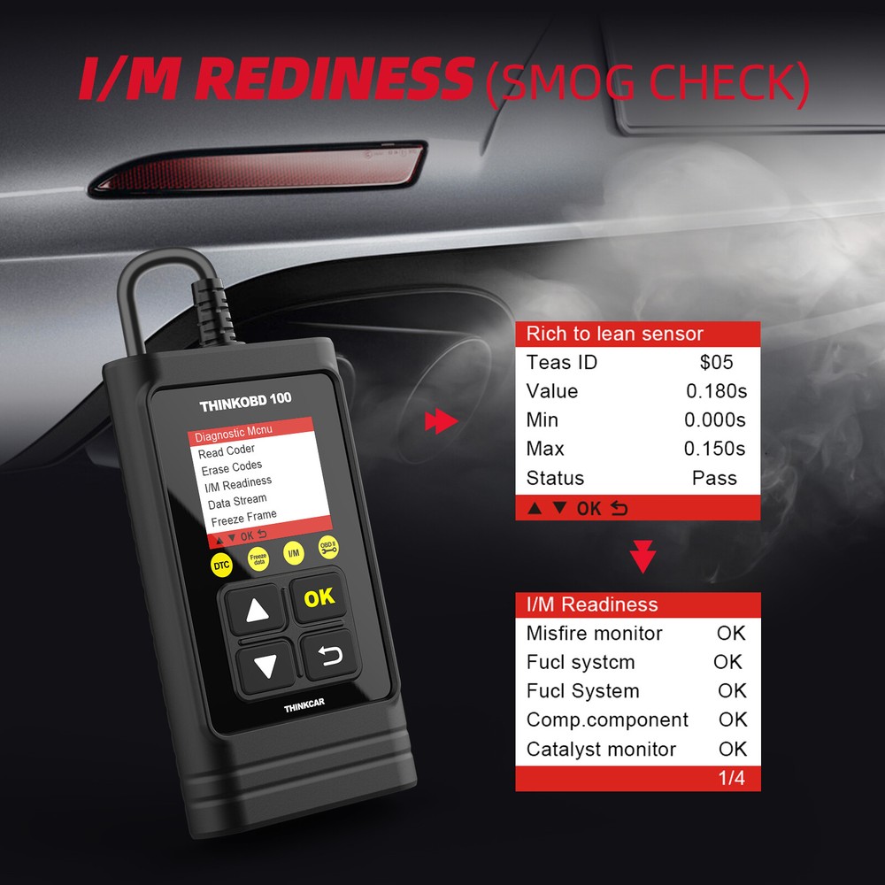 Thinkcar ThinkOBD 100 OBD2 Scanner Car Fault Code Reader Diagnostic Tool US