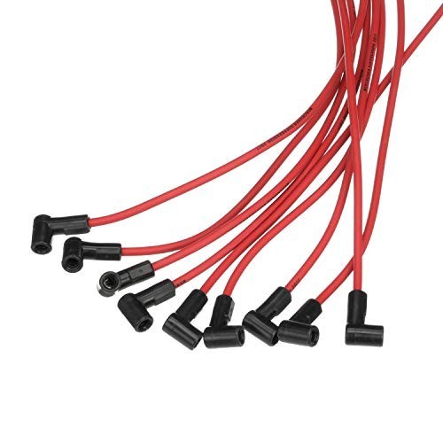 Red Spark Plug Wire Kit - High Performance 816608Q80, Durable, Easy Install