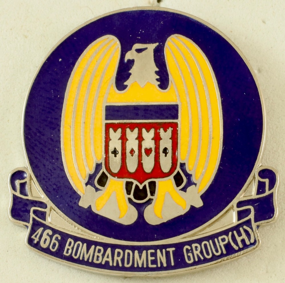 466th Bomb Group Crest DI/DUI CB