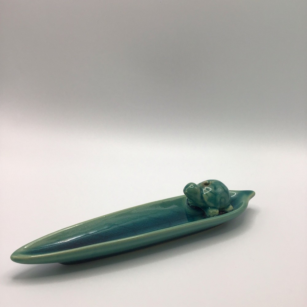 Ceramic Turtle Incense Holder ￼
