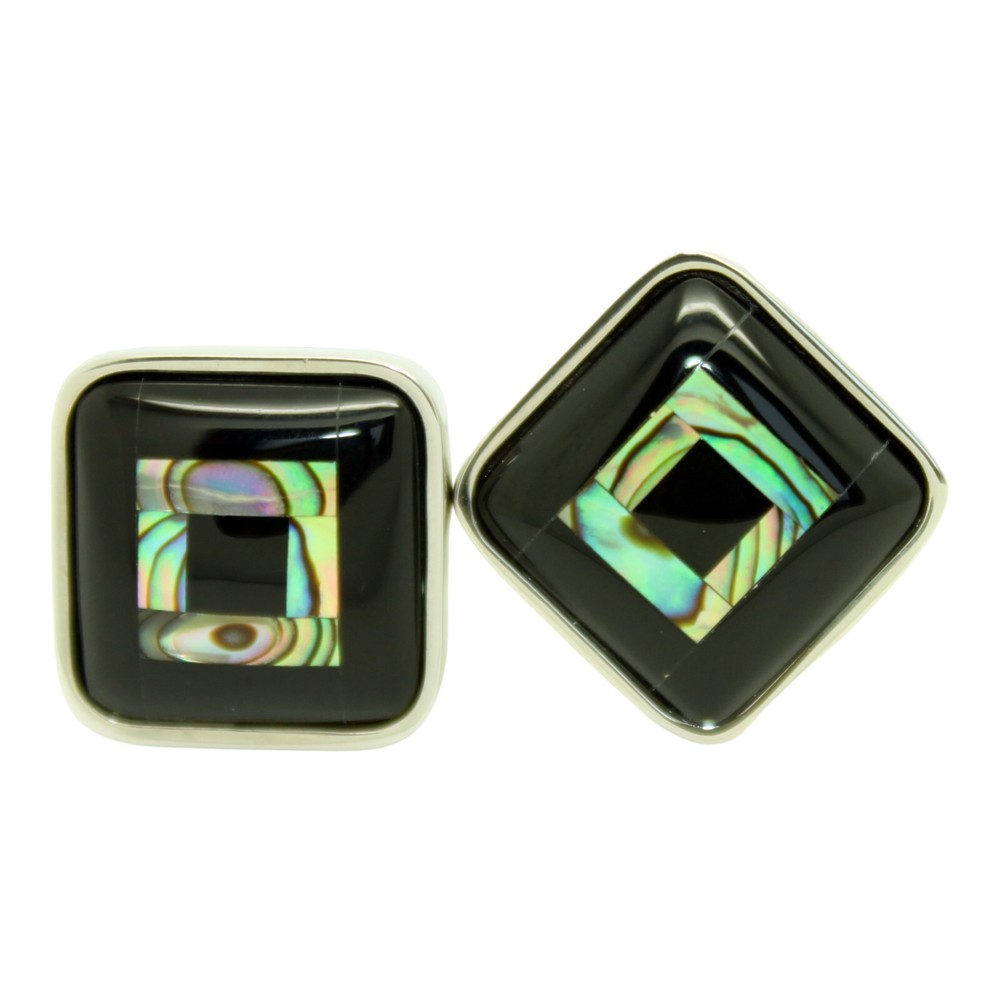 Black Multi Square Cufflinks