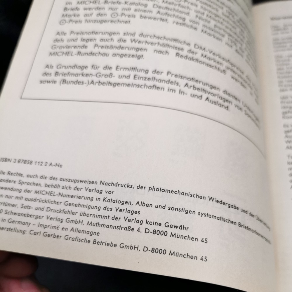 Michel Deutschland - Special 1980/1981 stamp catalogue