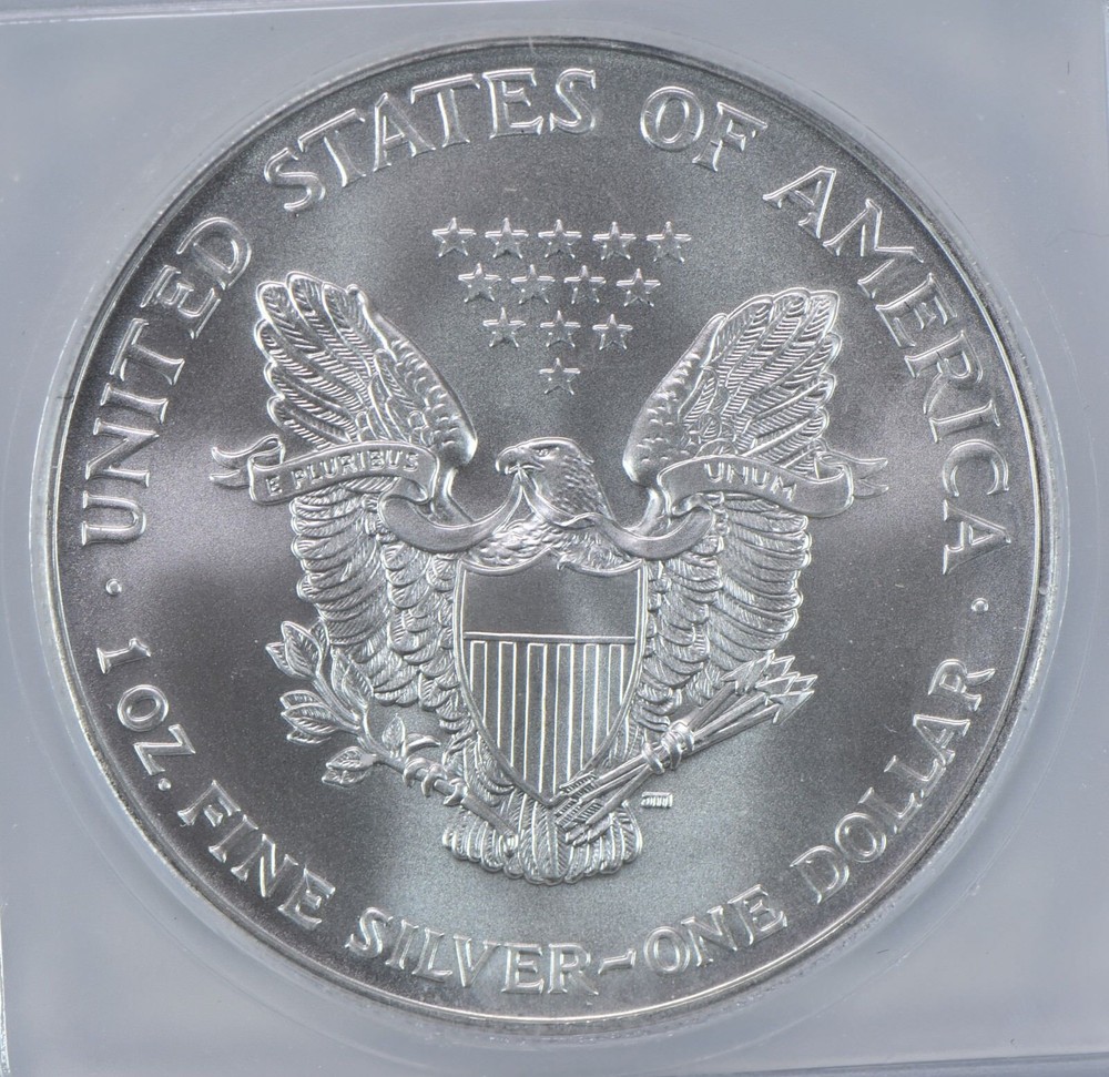 2002 American Silver Eagle MS70 ICG