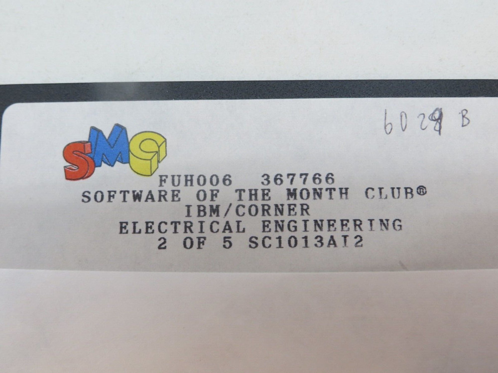 5.25" Floppy Disks SMC IBM/CORNER ELECTRICAL ENGINEERING software discs
