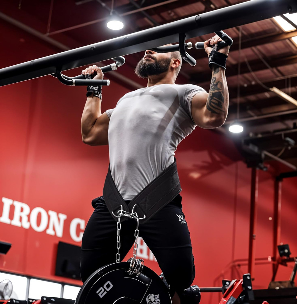 Dip Belt with Chain for Weight Lifting Optimal for Pull Ups Dips Squats Workout