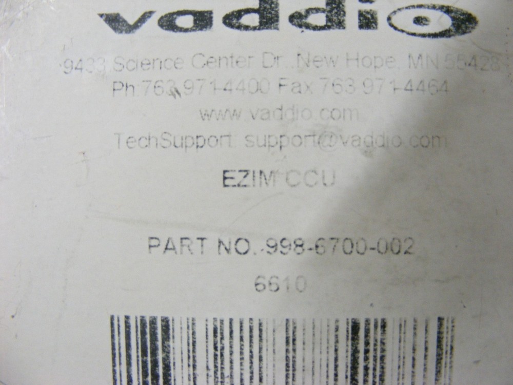 Vaddio EZIM CCU 998-6700-002 Interface Module