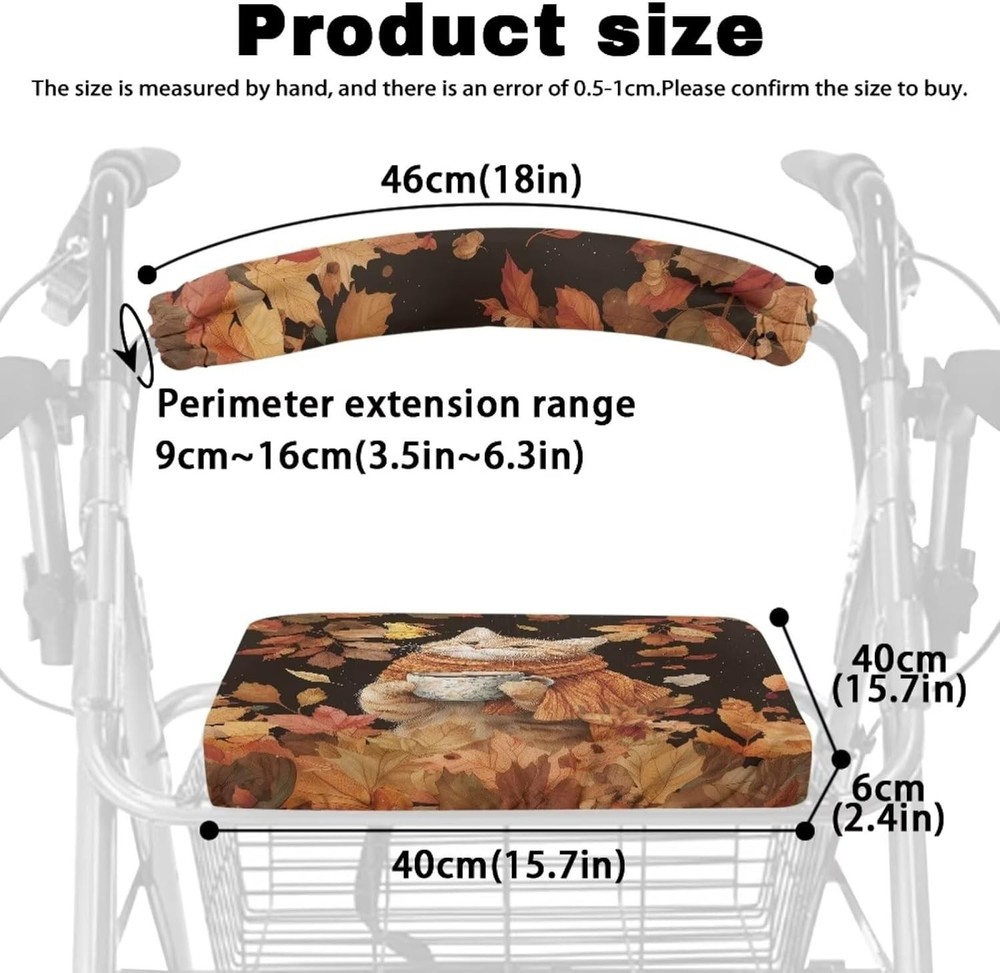 Fall Cat Walker Seat Covers Driver Rollator Accessories Protection Removable ...
