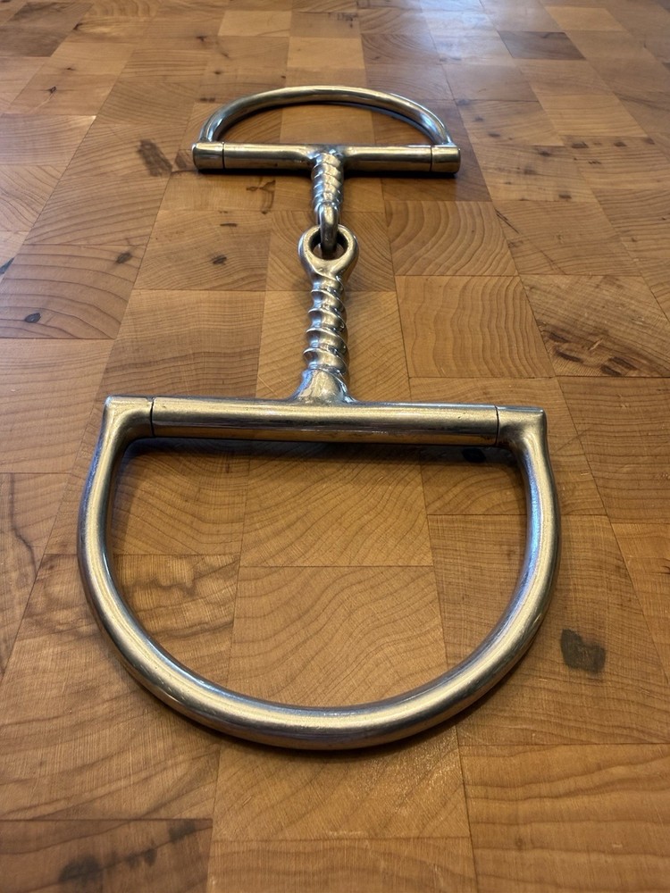 5” D-Ring Snaffle, Corkscrew Single Joint Mouthpiece