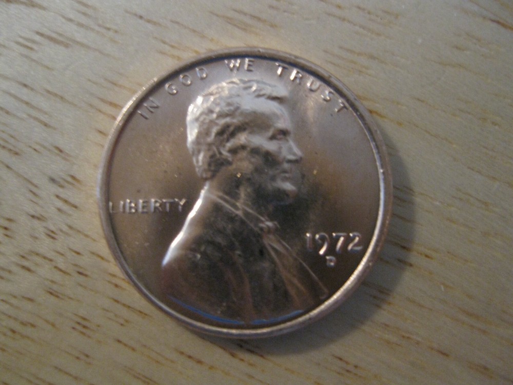 1972 D Lincoln Memorial Cent Gem+ BU!
