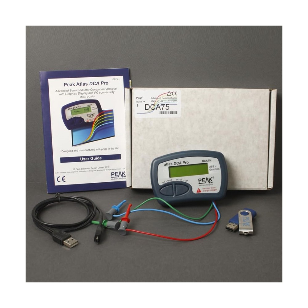 Peak Atlas DCA75 Pro Semiconductor Tester, Light Blue