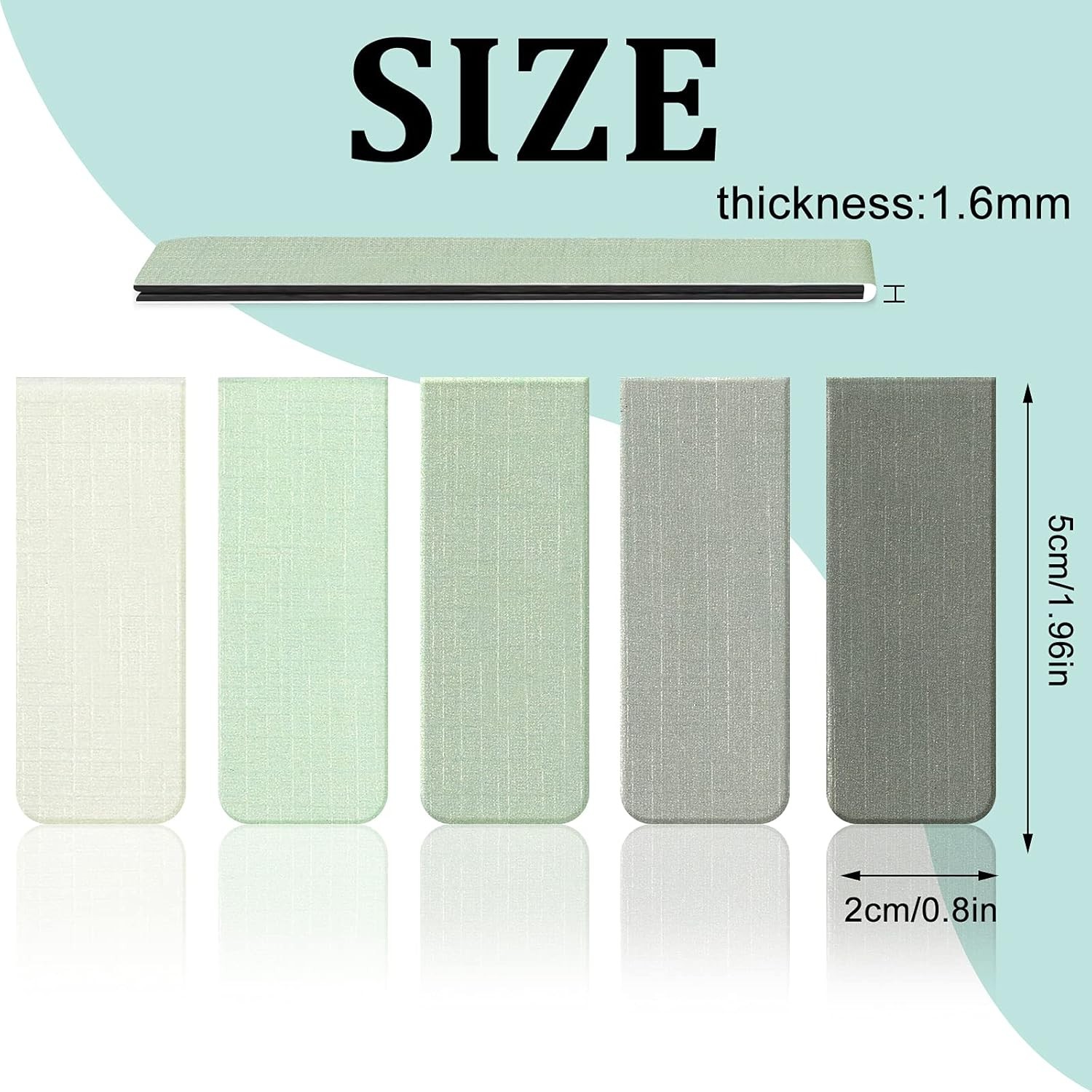 15 Pieces Bookmark, Magnetic Bookmarks for Women, Men, Book Lovers, Page Markers