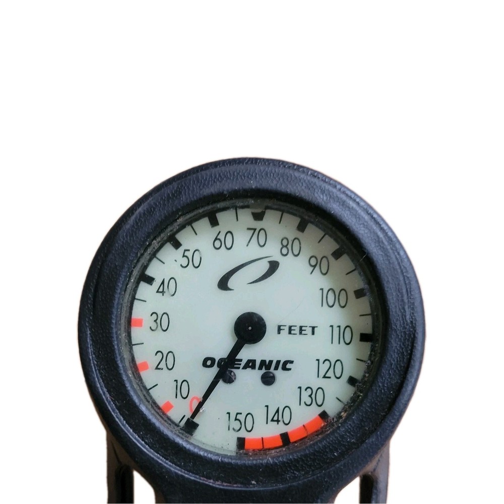 Oceanic 3 Gauge Scuba Dive Depth, Compass - Used