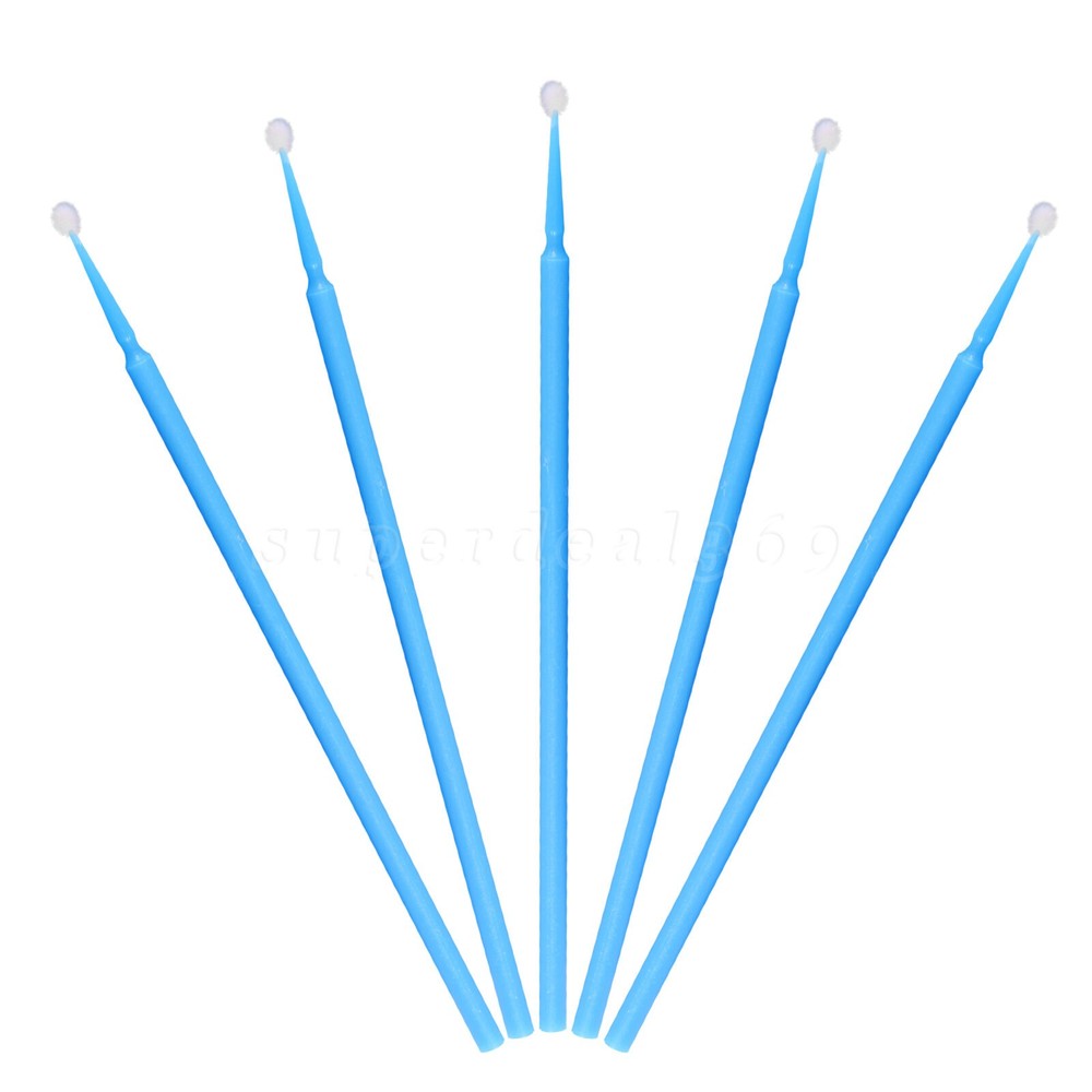100×Dental Microbrush Disposable Bendable Applicators Tipss Micro Brush Cleaning
