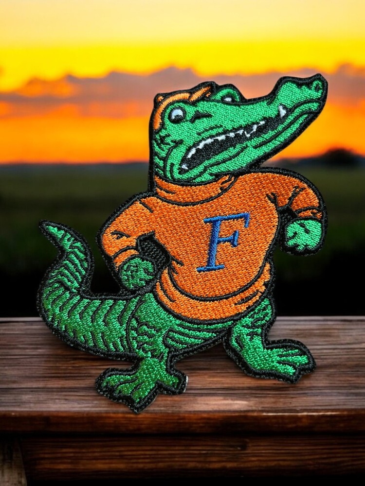 Florida Gator Embroidery Patch 3.77" X 3.77