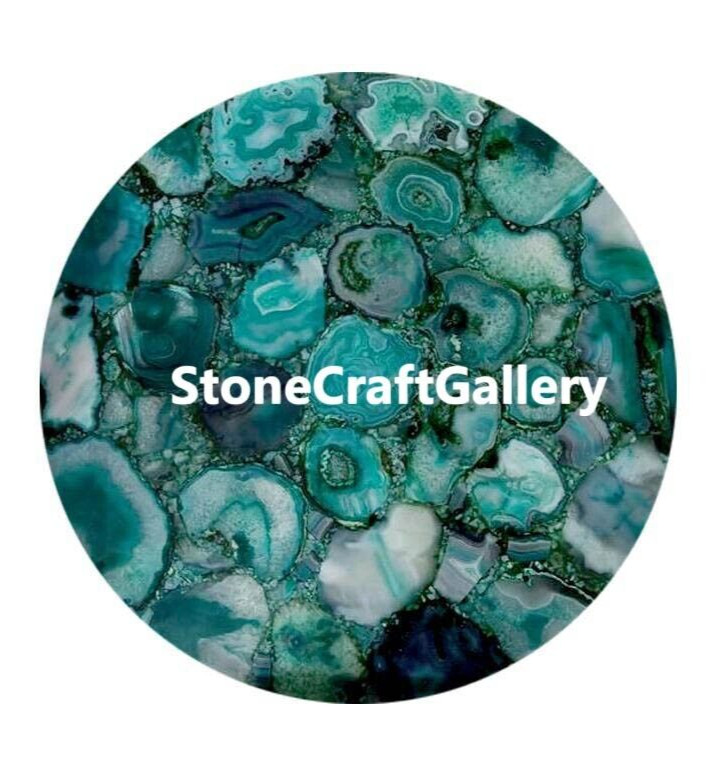 21" Agate Table Top / Agate Coffee Side Table Top Handmade Decor