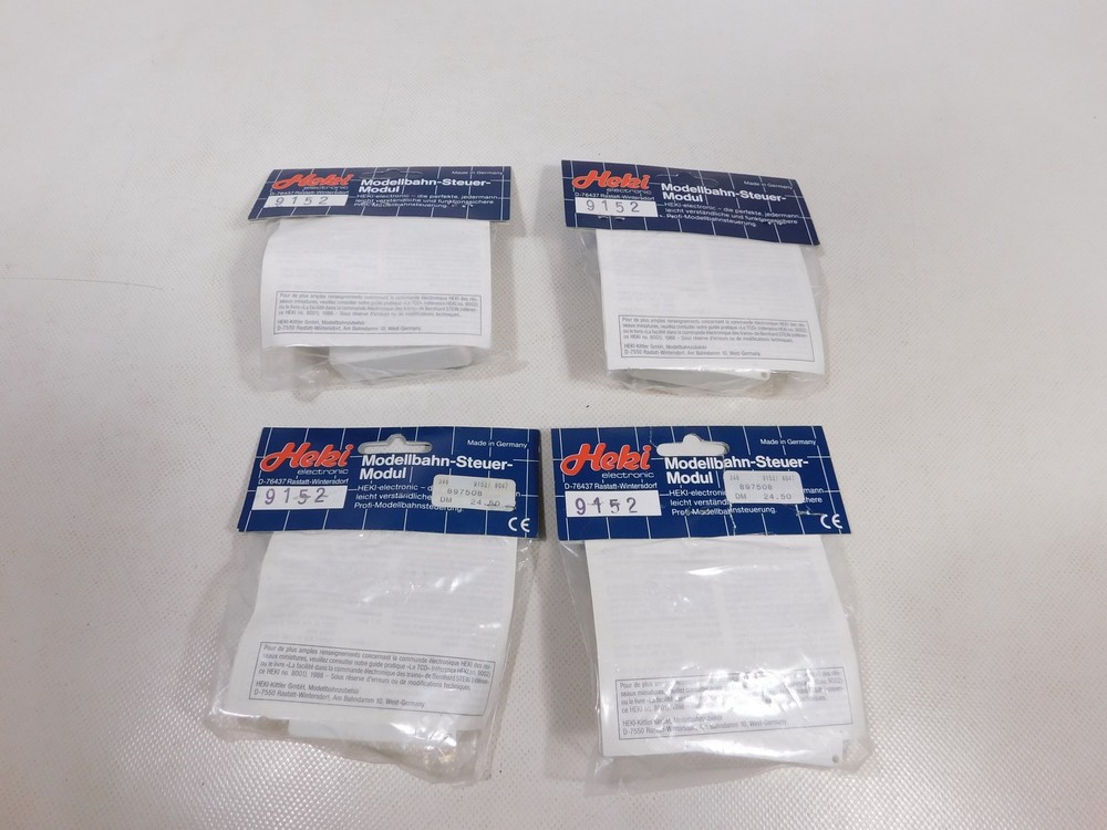 EB59-1# 4X Heki Electronic H0 Etc 9152 Track Switch Control Element Top + Box