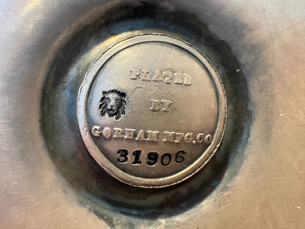 Antique Gorham Silver Plate Peg Lamp ~ c1906 ~ Empire Pattern