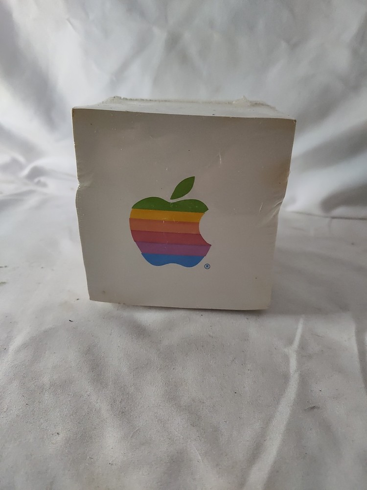 Apple Computer Rainbow Logo PAPER NOTE CUBE, Sealed Roth Office Equipment
