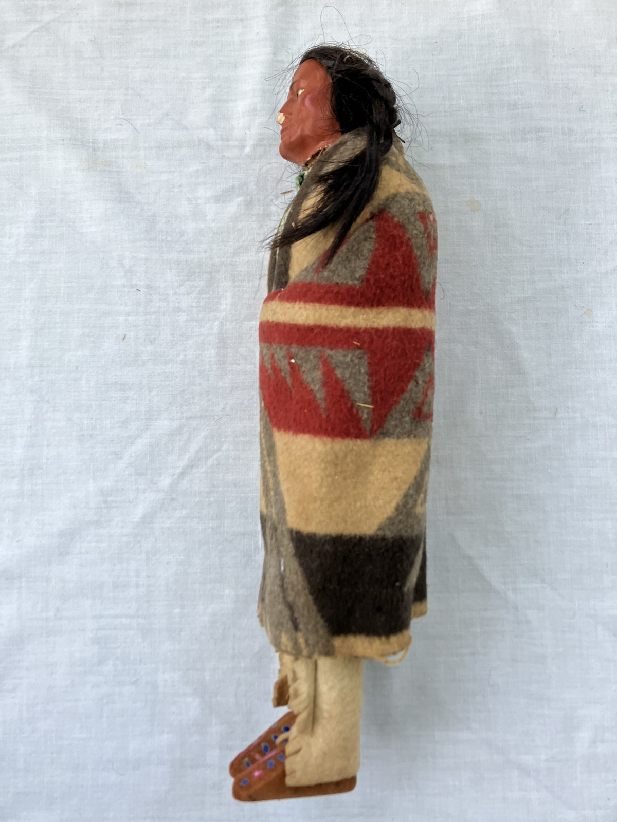 Vintage Skookum Male Native American Doll - 13 Inches Tall