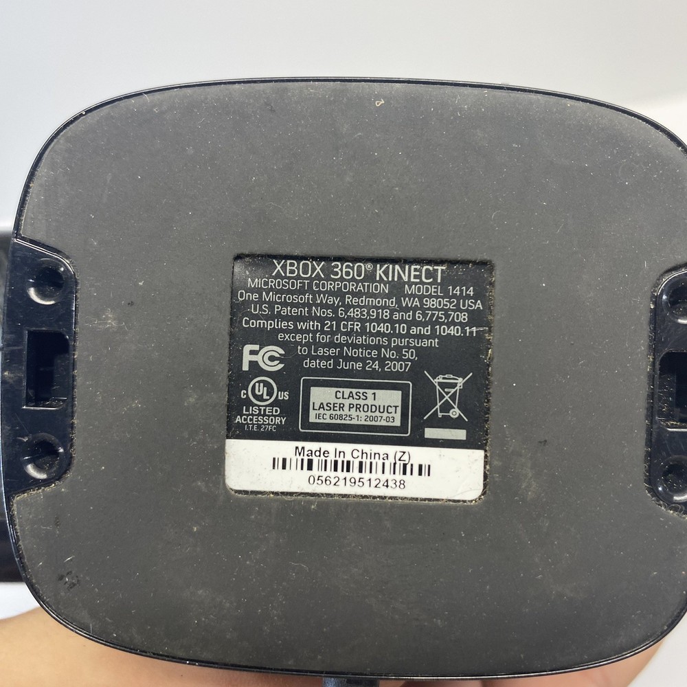 Microsoft Xbox 360 Kinect Sensor Bar Black Video Game Console Accessory USB