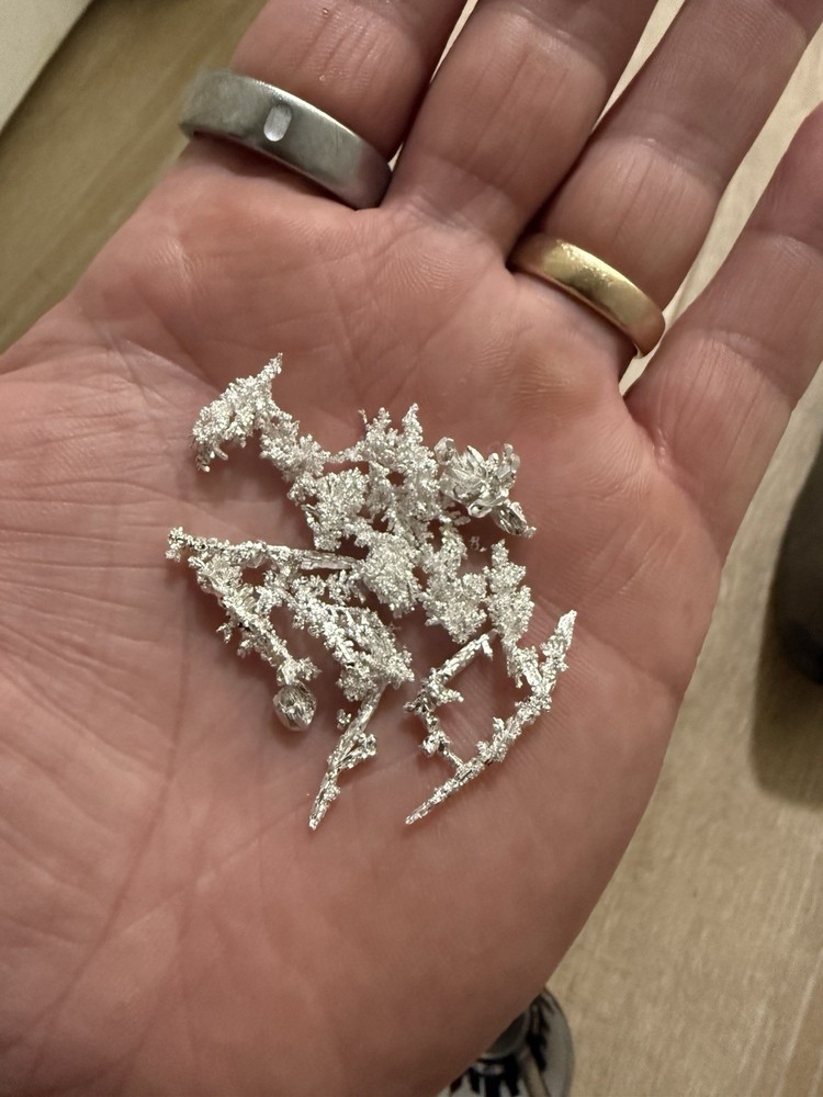 One Gram 0.999 Fine Silver Crystals – Electrolytically Refined