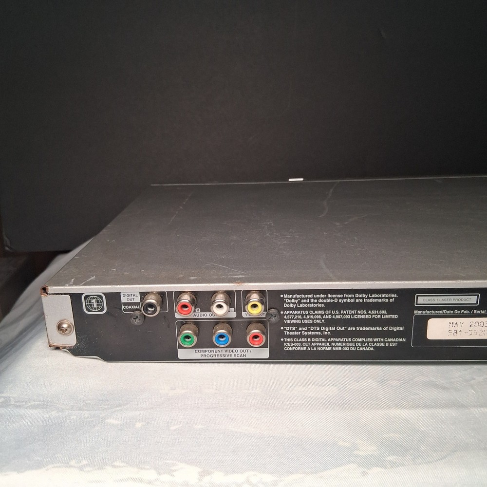 Zenith ZDA-311 Silver DVD Player Tested NO Remote