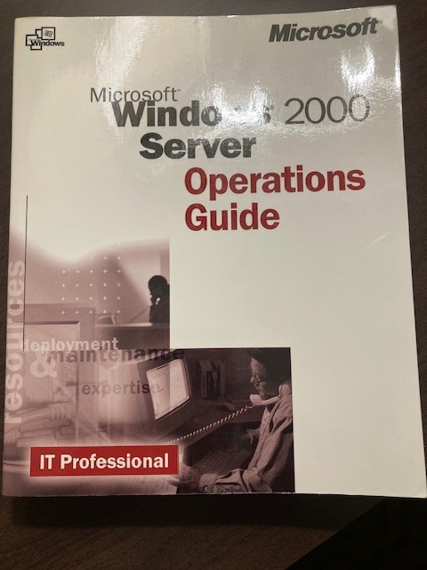 Microsoft Windows 2000 Server Operations Guide IT Professional PAPERBACK VG