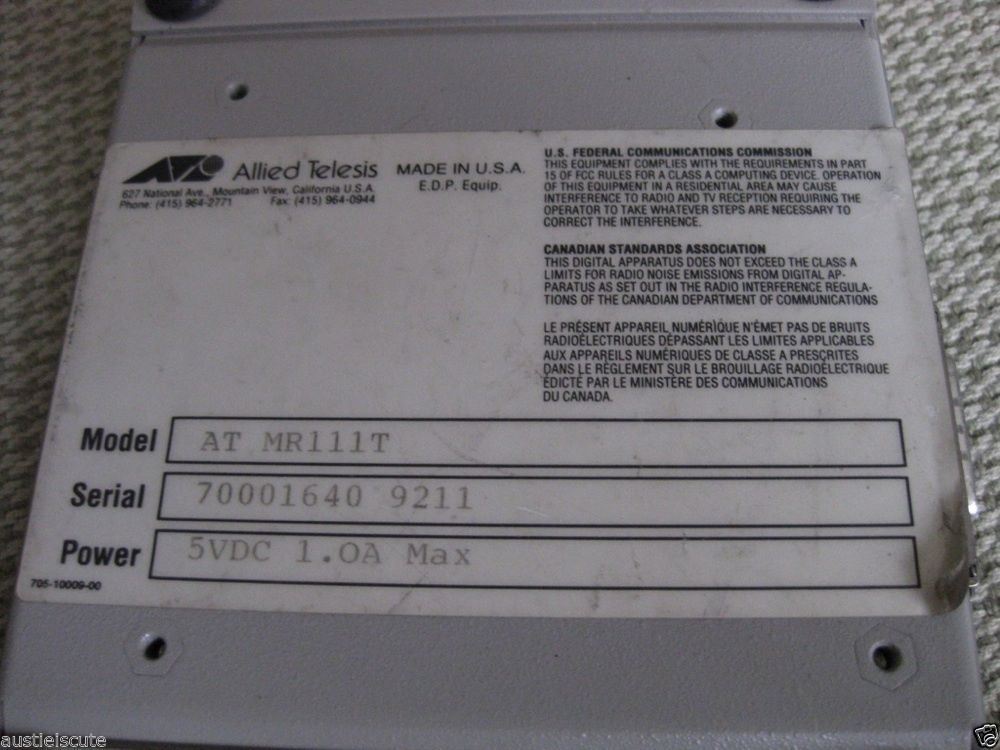 Allied Telesis MR111T CentreCOM Micro Repeater
