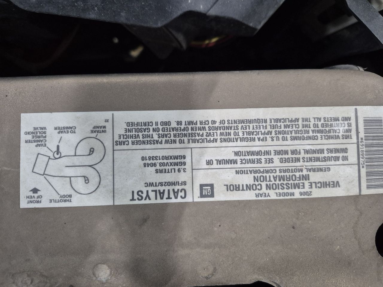 Automatic Transmission 3.9L Fits 06-11 IMPALA 1316796