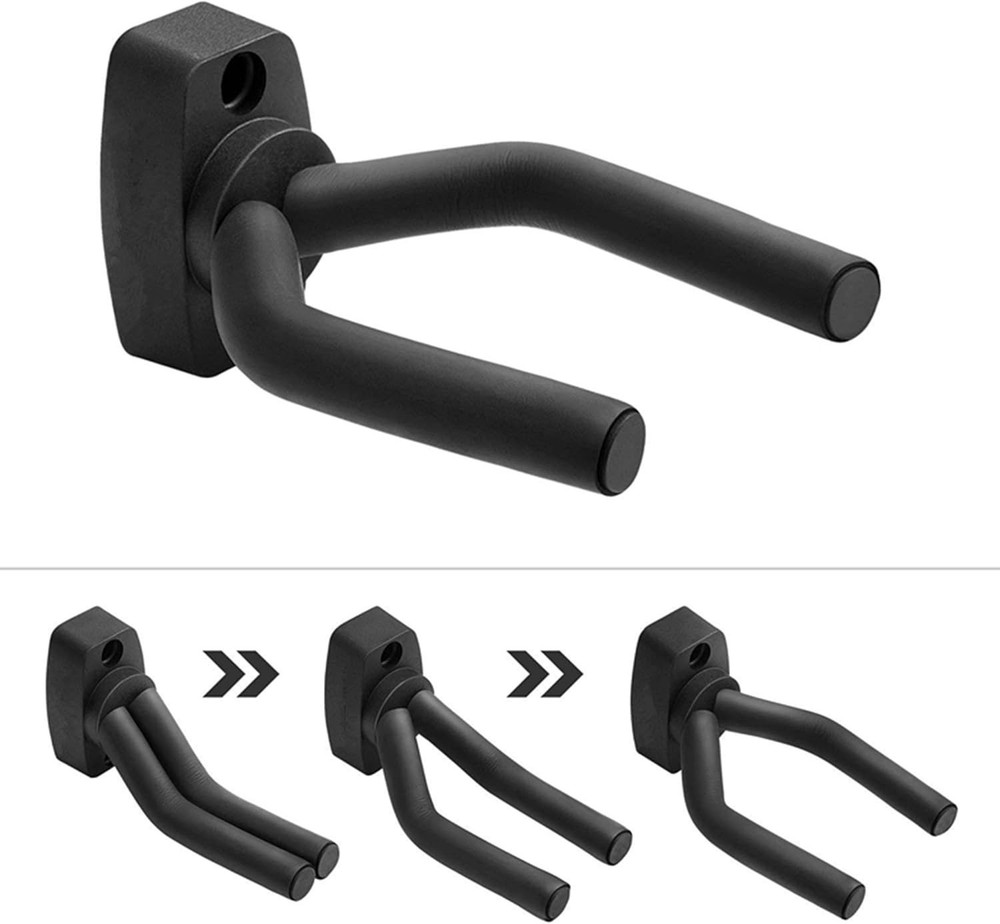 Guitar Wall Mount Hanger - 2 Pack - Easy Install, Fits All String Instruments