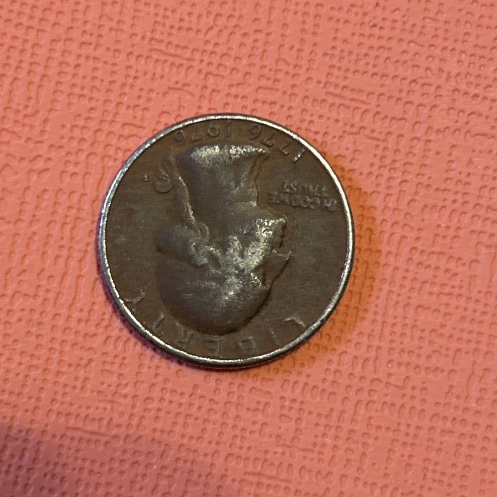 1776-1976 Bicentennial Quarter Errors no clad layer filled mint mark