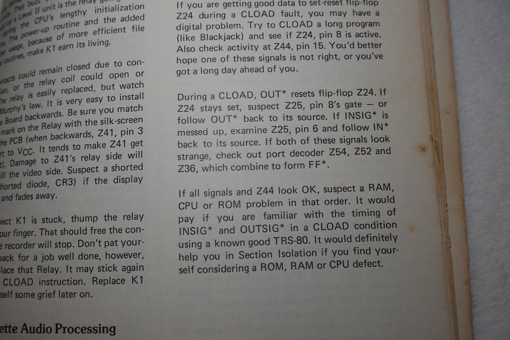 Radio Shack TRS-80 Micro Computer Technical Reference Handbook 1978 Publication