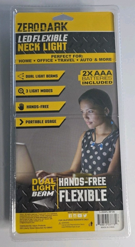 Zerodark Flexible Neck Light Hands Free Flashlight