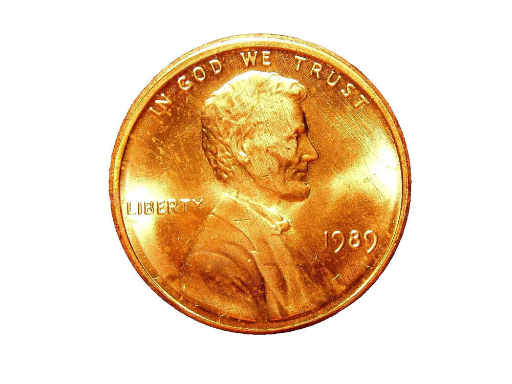 1989  UNC LINCOLN MEMORIAL CENT #7