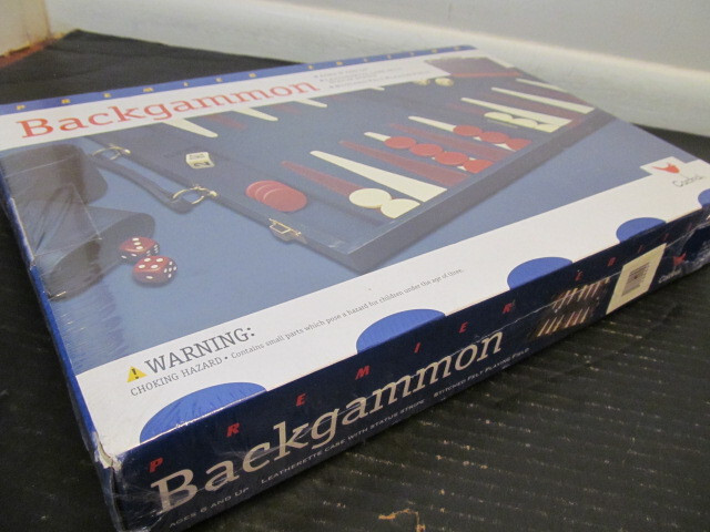 Cardinal Premium Edition Backgammon with Letherette Case & Stitched Felt
