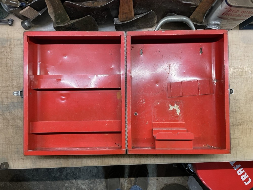 Vintage Dunlap Tool Box - Portable Power Tool Workshop Tool Box