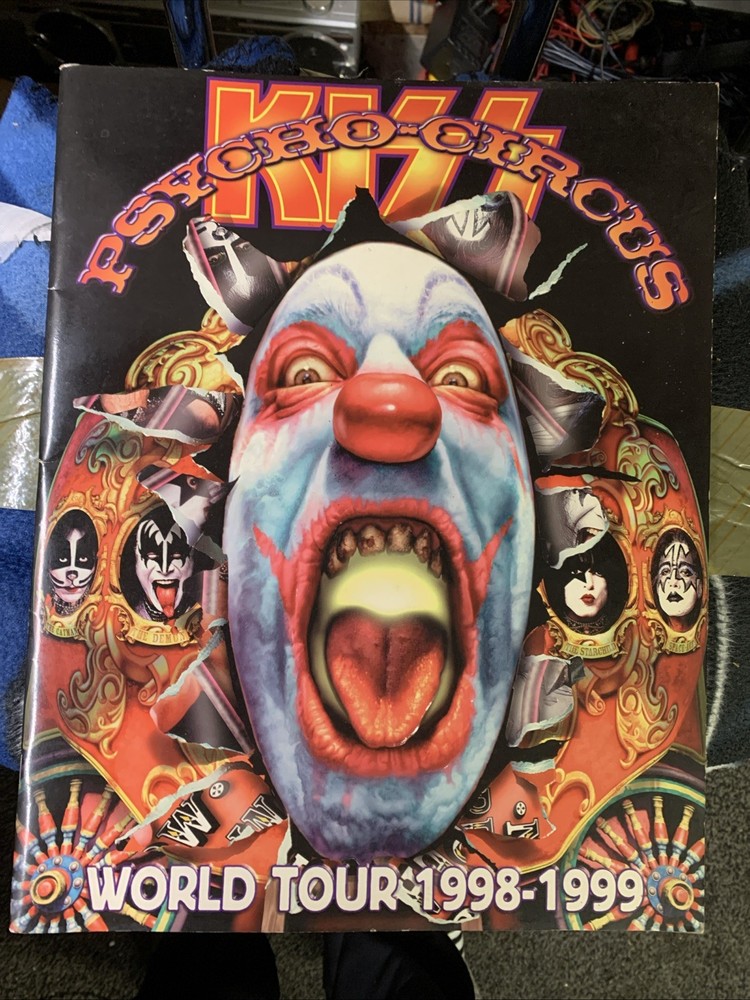 Kiss Psycho Circus: Tour Itinerary Tour Book 1998 Ace Frehley, original members
