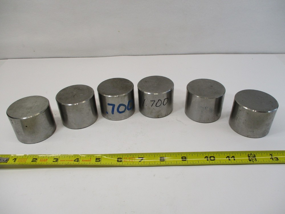 (6) Toolmaker Made Round PARALLELS Set Up Blocks Parallel Block 1.700" Tall EC