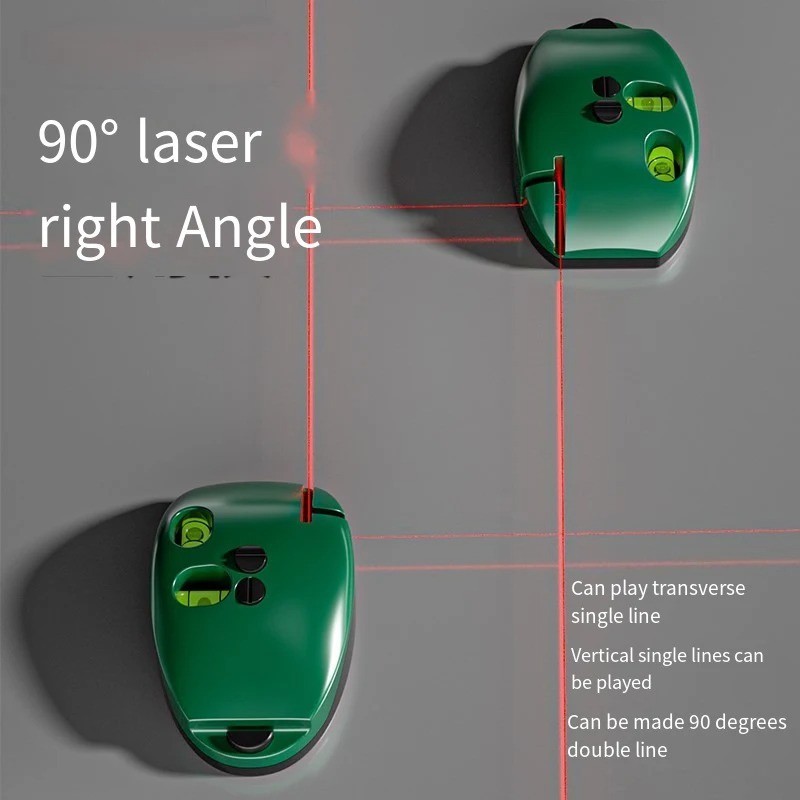 Vertical Mouse Laser Level Infrared Horizontal Line Right Angle 2 Line Leveling
