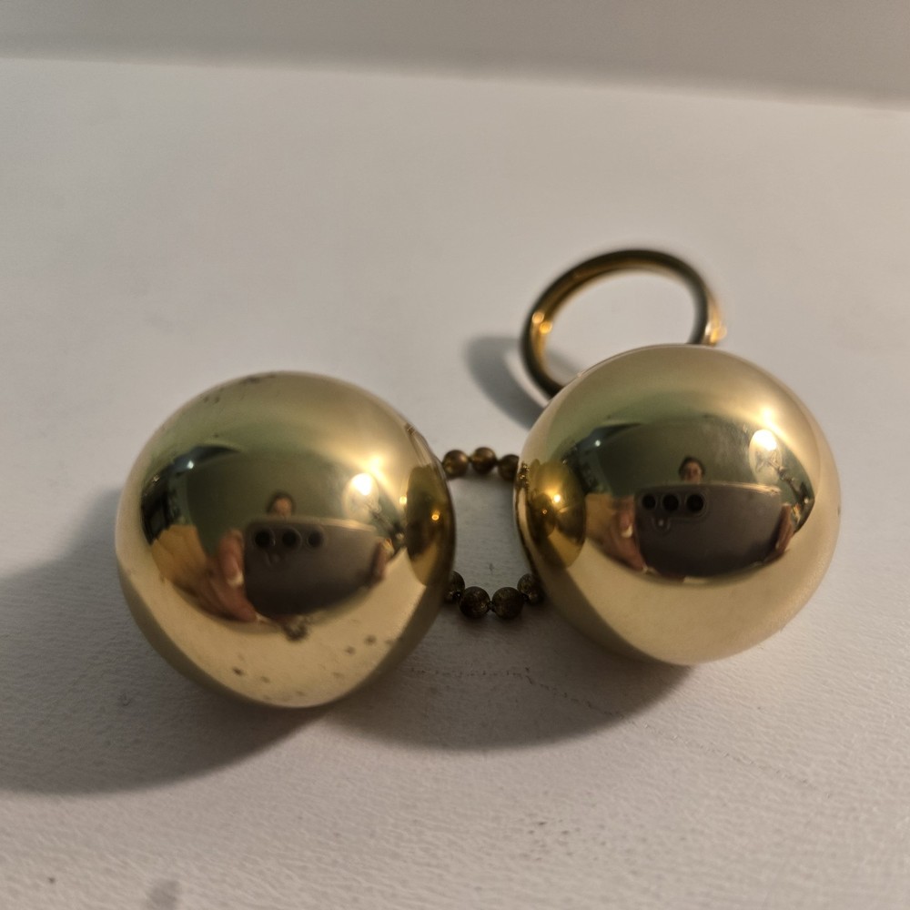2pc 1-inch Solid Brass Ball for Ceiling Fan Lamp or Lighting