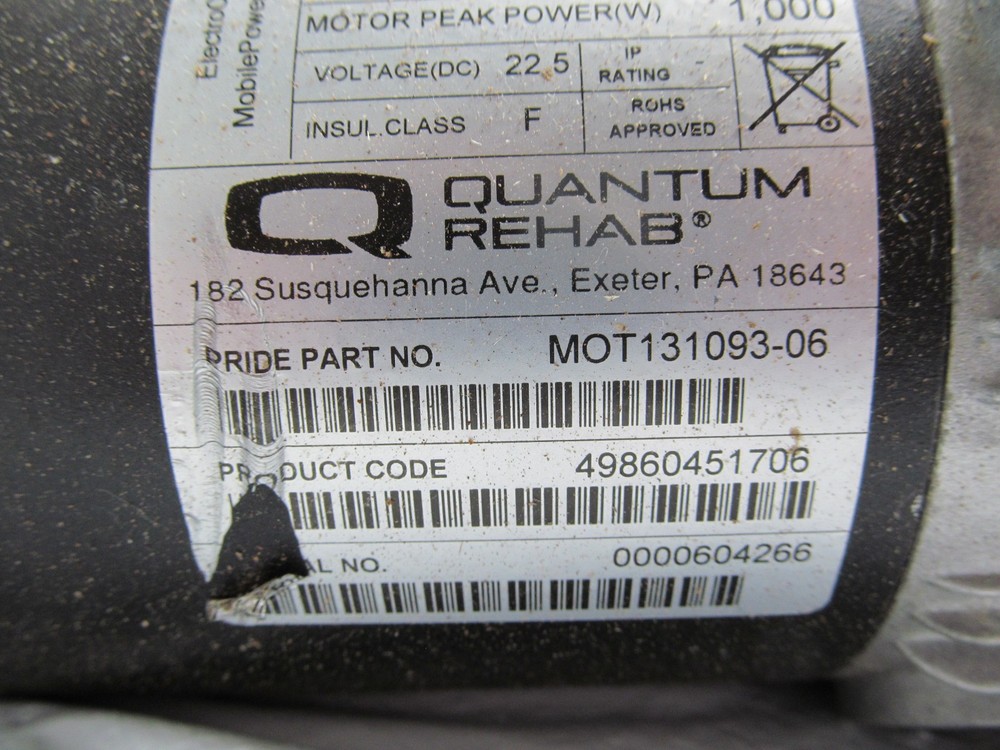 Left Motor from Quantum Q6 Edge Wheelchair