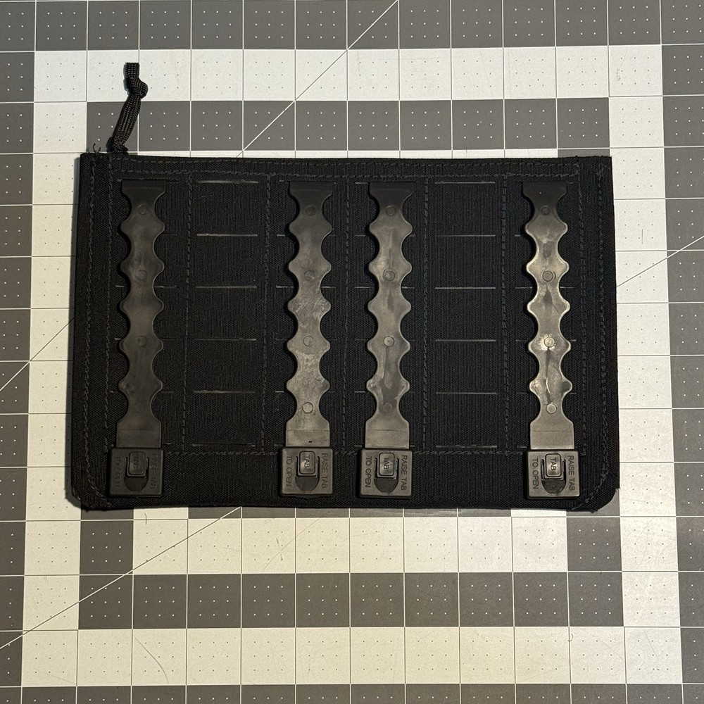 NWOT Mil Spec Monkey/Tactical Tailor Large Patch Panel Laminate - Black